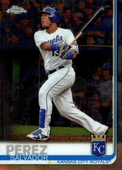 #198 Salvador Perez - Kansas City Royals - 2019 Topps Chrome Baseball