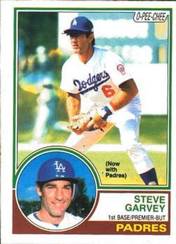 #198 Steve Garvey - San Diego Padres - 1983 O-Pee-Chee Baseball