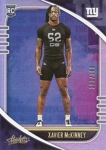 #198 Xavier McKinney - New York Giants - 2020 Panini Absolute Football
