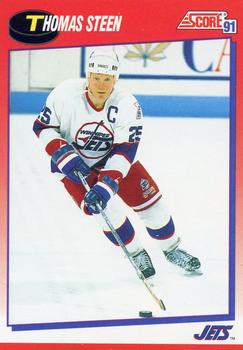 #198 Thomas Steen - Winnipeg Jets - 1991-92 Score Canadian Bilingual Hockey