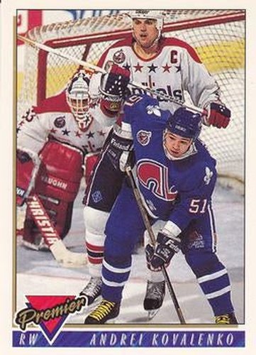 #198 Andrei Kovalenko - Quebec Nordiques - 1993-94 Topps Premier Hockey