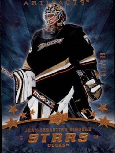 #198 Jean-Sebastien Giguere - Anaheim Ducks - 2008-09 Upper Deck Artifacts Hockey