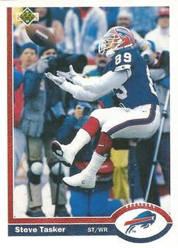 #199 Steve Tasker - Buffalo Bills - 1991 Upper Deck Football