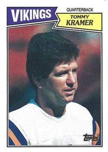 #199 Tommy Kramer - Minnesota Vikings - 1987 Topps Football