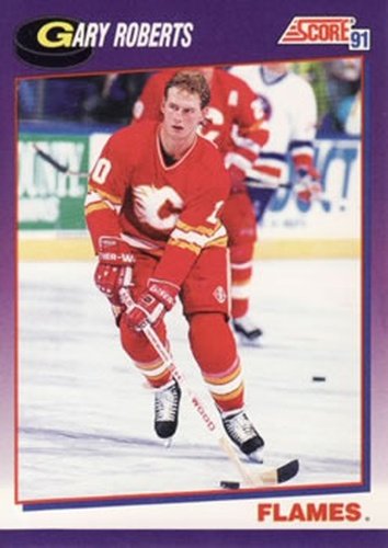 #199 Gary Roberts - Calgary Flames - 1991-92 Score American Hockey