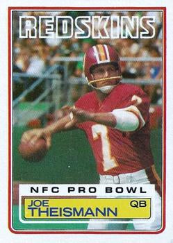 #199 Joe Theismann - Washington Redskins - 1983 Topps Football