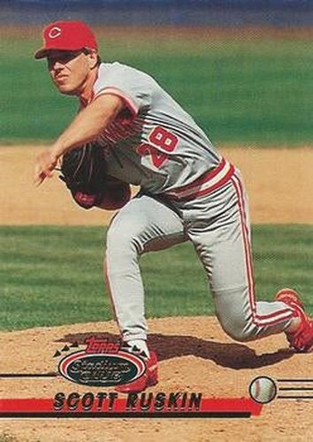 #199 Scott Ruskin - Cincinnati Reds - 1993 Stadium Club Baseball