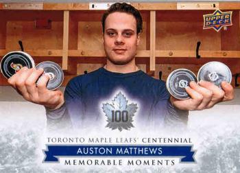 #199 Auston Matthews - Toronto Maple Leafs - 2017 Upper Deck Toronto Maple Leafs Centennial Hockey