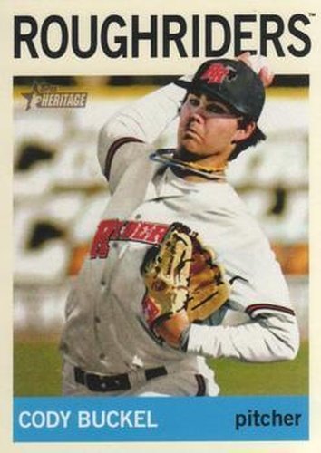 #199 Cody Buckel - Frisco Roughriders - 2013 Topps Heritage Minor League Baseball