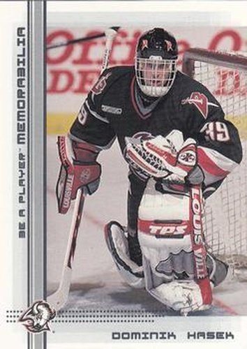 #199 Dominik Hasek - Buffalo Sabres - 2000-01 Be a Player Memorabilia Hockey