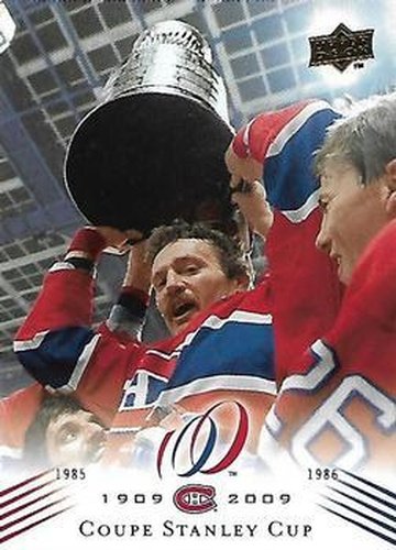 #199 Coupe Stanley Cup - Montreal Canadiens - 2008-09 Upper Deck Montreal Canadiens Centennial Hockey