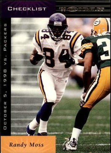 #199 Randy Moss - Minnesota Vikings - 1999 Donruss Football