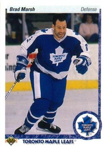 #199 Brad Marsh - Toronto Maple Leafs - 1990-91 Upper Deck Hockey