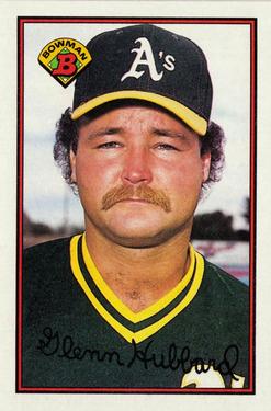 #199 Glenn Hubbard - Oakland Athletics - 1989 Bowman Baseball