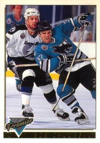 #199 Rob Gaudreau - San Jose Sharks - 1993-94 O-Pee-Chee Premier Hockey - Gold