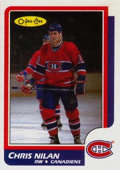 #199 Chris Nilan - Montreal Canadiens - 1986-87 O-Pee-Chee Hockey