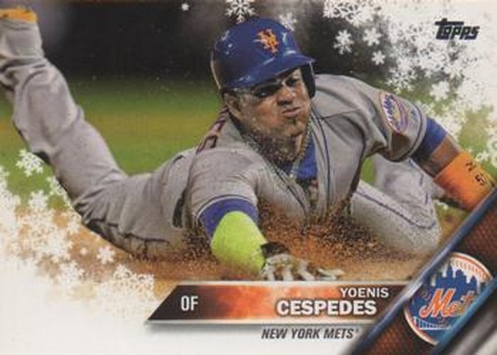 #HMW199 Yoenis Cespedes - New York Mets - 2016 Topps Holiday Baseball