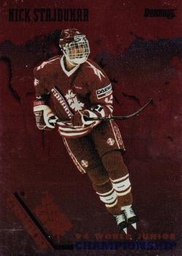 #19 Nick Stajduhar Canada - 1993-94 Donruss Hockey - 1994 World Junior Championship Canada