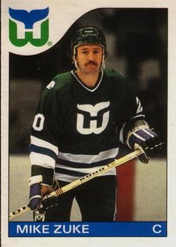 #19 Mike Zuke - Hartford Whalers - 1985-86 O-Pee-Chee Hockey
