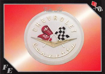 #19 Corvette Flag Emblem # 2 of 16 - 1991 Collect-A-Card Vette Set