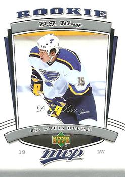 #319 D.J. King - St. Louis Blues - 2006-07 Upper Deck MVP Hockey