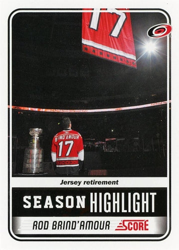 #19 Rod Brind'Amour - Carolina Hurricanes - 2011-12 Score Hockey