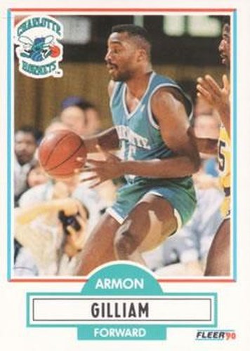 #19 Armon Gilliam - Charlotte Hornets - 1990-91 Fleer Basketball
