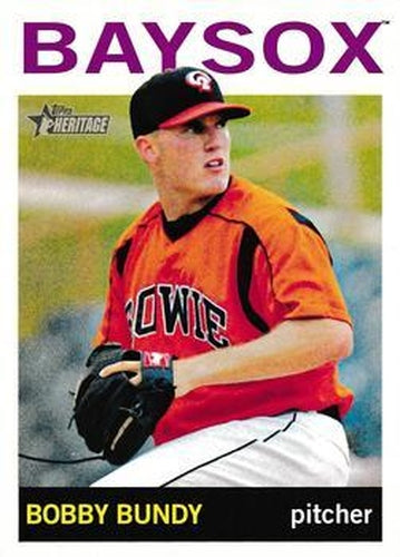 #19 Bobby Bundy - Bowie Baysox - 2013 Topps Heritage Minor League Baseball