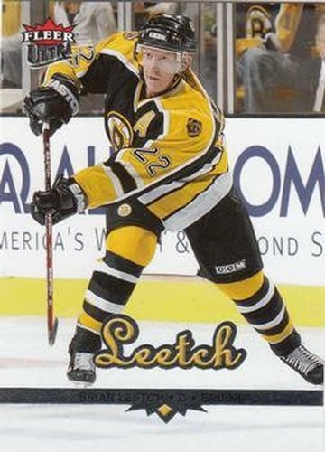 #19 Brian Leetch - Boston Bruins - 2005-06 Ultra Hockey