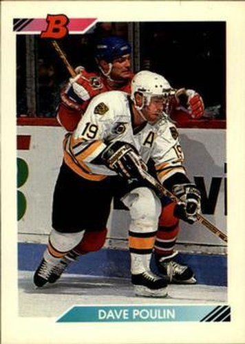 #19 Dave Poulin - Boston Bruins - 1992-93 Bowman Hockey