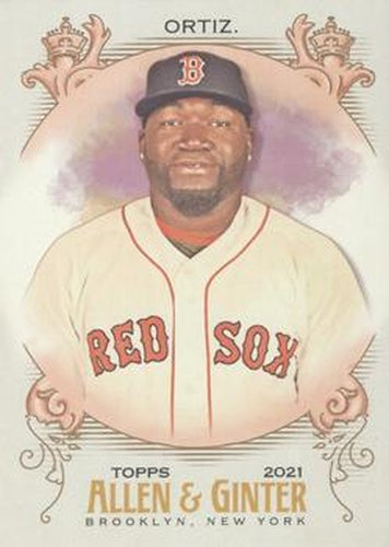 #19 David Ortiz - Boston Red Sox - 2021 Topps Allen & Ginter Baseball
