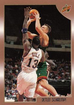 #19 Detlef Schrempf - Seattle SuperSonics - 1998-99 Topps Basketball