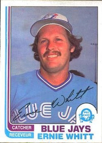 #19 Ernie Whitt - Toronto Blue Jays - 1982 O-Pee-Chee Baseball