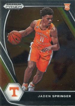 #19 Jaden Springer - Tennessee Volunteers - 2021 Panini Prizm Collegiate Draft Picks Basketball