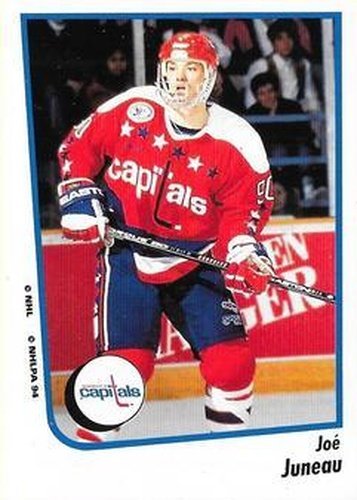 #19 Joe Juneau - Washington Capitals - 1994-95 Panini Hockey Stickers