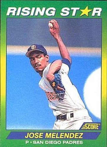 #19 Jose Melendez - San Diego Padres - 1992 Score 100 Rising Stars Baseball