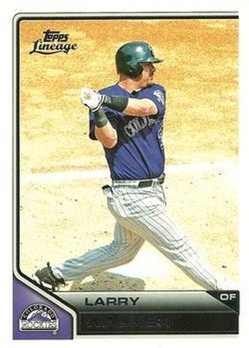 #19 Larry Walker - Colorado Rockies - 2011 Topps Lineage Baseball