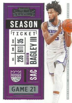 #19 Marvin Bagley III - Sacramento Kings - 2020-21 Panini Contenders Basketball