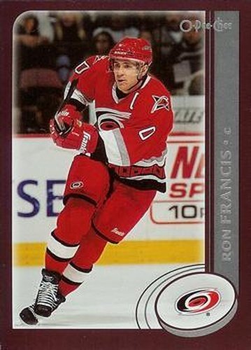 #19 Ron Francis - Carolina Hurricanes - 2002-03 O-Pee-Chee Hockey