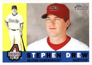 #19 Stephen Drew - Arizona Diamondbacks - 2009 Topps Heritage Baseball