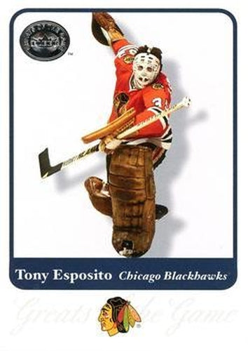 #19 Tony Esposito - Chicago Blackhawks - 2001-02 Fleer Greats of the Game Hockey