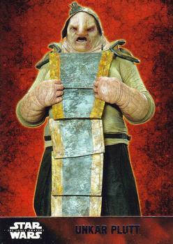 #19 Unkar Plutt - 2015 Topps Star Wars The Force Awakens