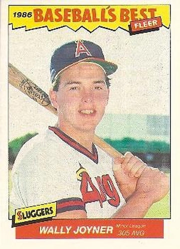 #19 Wally Joyner - California Angels - 1986 Fleer Baseball's Best Sluggers vs. Pitchers Baseball