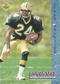 #19 Derek Brown - New Orleans Saints - 1993 Upper Deck Football