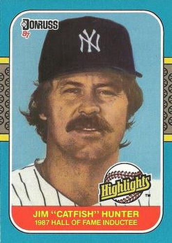 #19 Jim Hunter - New York Yankees - 1987 Donruss Highlights Baseball