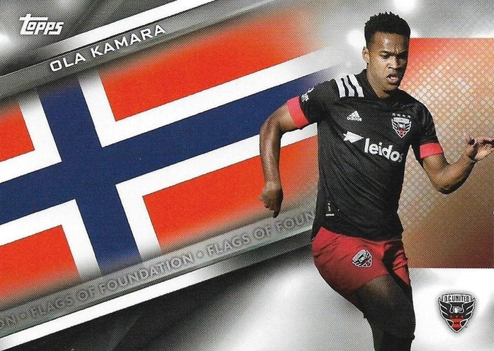 #FF-19 Ola Kamara - D.C. United - 2021 Topps MLS Soccer - Flags of Foundation