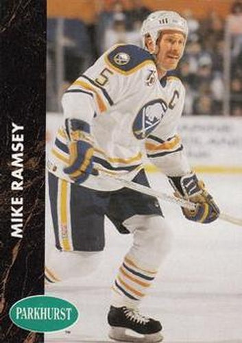 #19 Mike Ramsey - Buffalo Sabres - 1991-92 Parkhurst Hockey