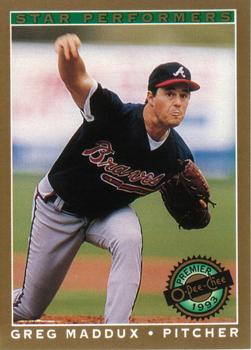 #19 Greg Maddux - Atlanta Braves - 1993 O-Pee-Chee Premier Baseball - Star Performers