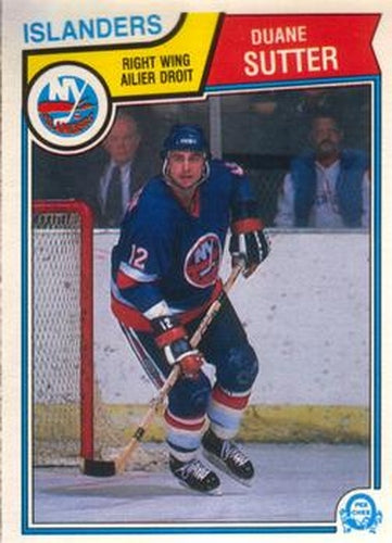 #19 Duane Sutter - New York Islanders - 1983-84 O-Pee-Chee Hockey