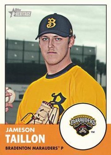 #19a Jameson Taillon - Bradenton Marauders - 2012 Topps Heritage Minor League Baseball